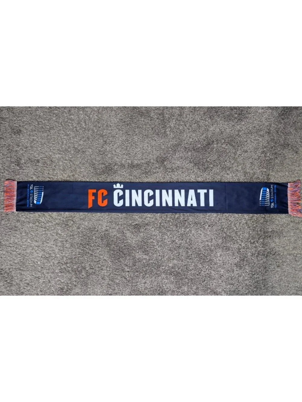 FC Cincinnati 2021 Inaugural Season Scarf This Home Needs It's Heart MLS Soccer